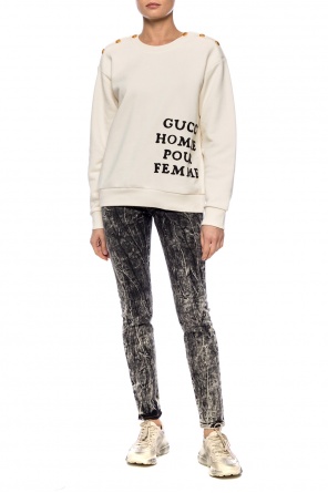 Sweatshirt with embroidered lettering, zdjęcie 2 Sweatshirt with embroidered lettering od Gucci